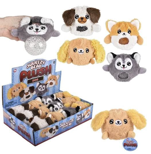 Squeezy Bead Dog Plush