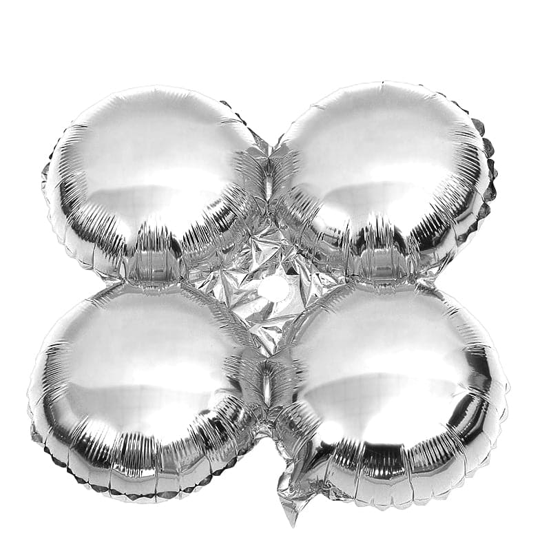17in Quad Metallic Silver Balloon