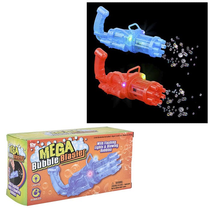 Light-Up Gatling Bubble Blaster 8in