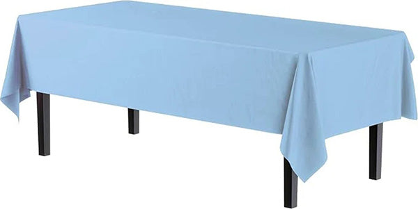 Light Blue 54 x 108in Plastic Table Cover
