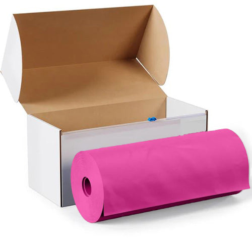 Cerise - 54in x 100ft Boxed Plastic Table Roll