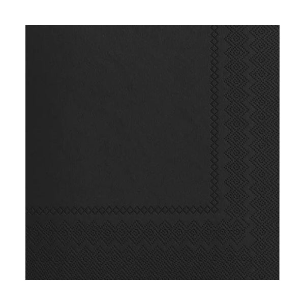 2-Ply Beverage Napkins Black 50ct
