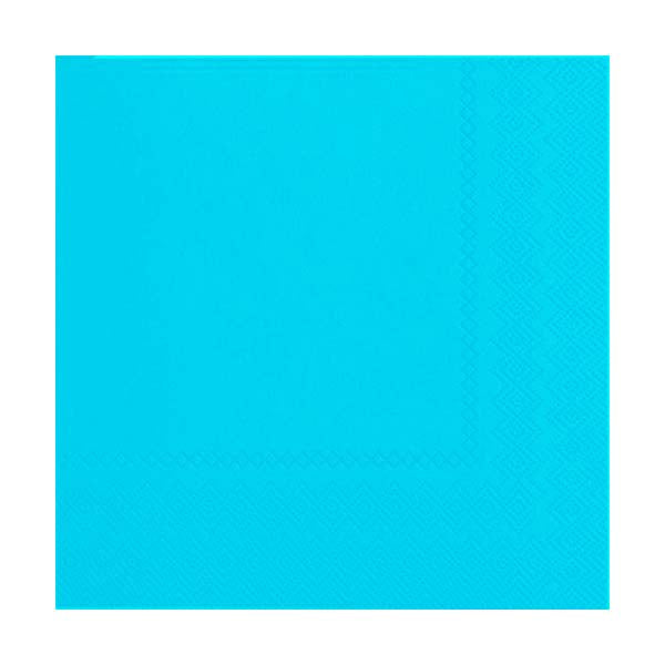 2-Ply Beverage Napkins Turquoise 50ct