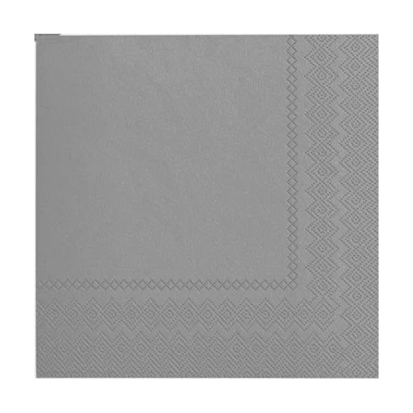 2-Ply Beverage Napkins Silver 50ct
