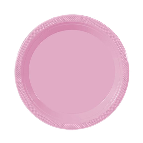 Pink Big Party Pack 7in Round Lunch Plastic Plates 50ct