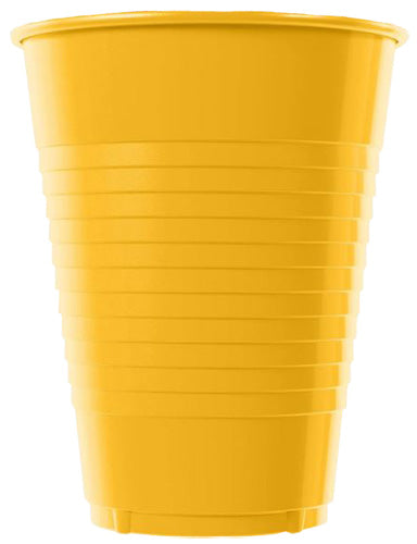Yellow 12oz Plastic Cups 50ct