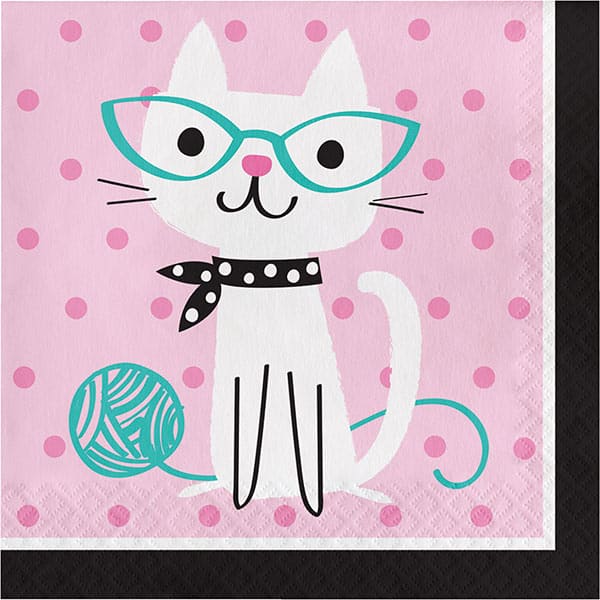 Purr-fect Party Luncheon Napkins