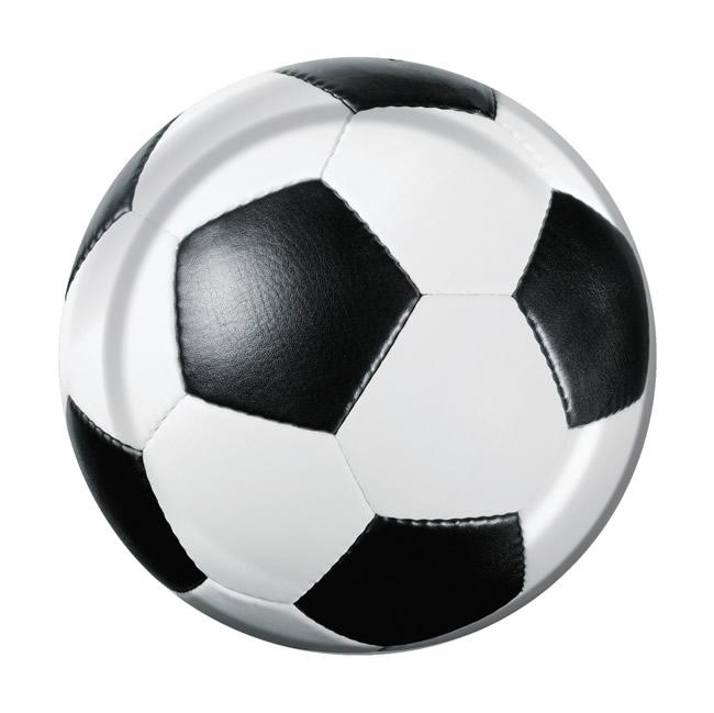 Sports Fanatics Soccer 7in Round Luncheon Paper Plates 8ct