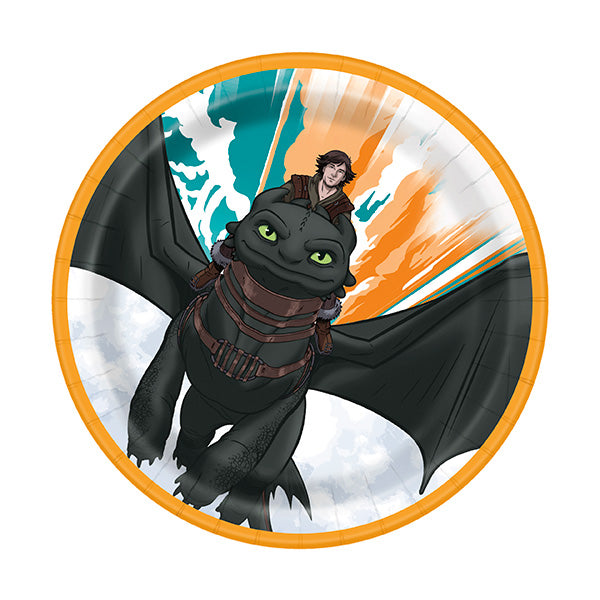 How to Train your Dragon 7in Round Luncheon Paper Plates 8ct