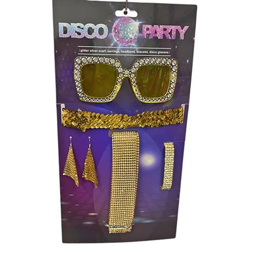 Gold Glam Disco Accessory Kit