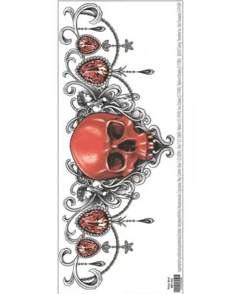 Red Ruby Beauty Bone Tattoo FX