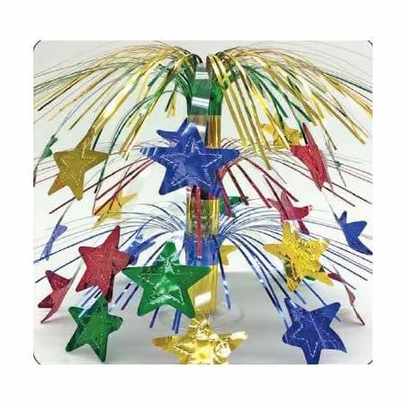 Multicolor Star Cascade Centerpiece