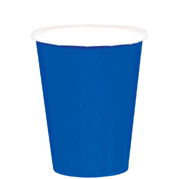 Bright Royal Blue 9oz Paper Cups 20 Ct