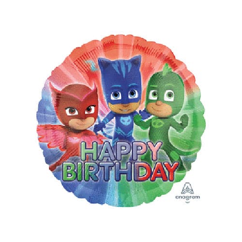 PJ Masks 18in Happy Birthday Metallic Balloon