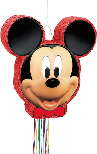 Mickey Mouse Shaped Drum Pull String Pinata