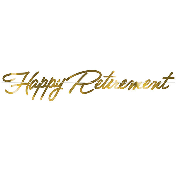 Happy Retirement Foil Streamer