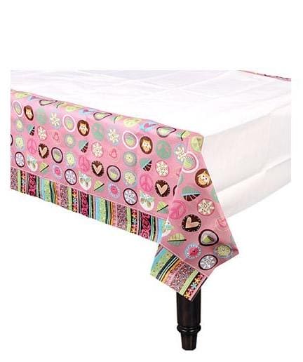 Hippie Chick 54x102" Paper Tablecover 1ct