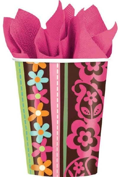 Hippie Chick 9oz Hot/Cold Paper Cups (8ct)