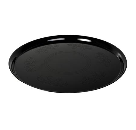 Supreme 16in Round Black ServingTray