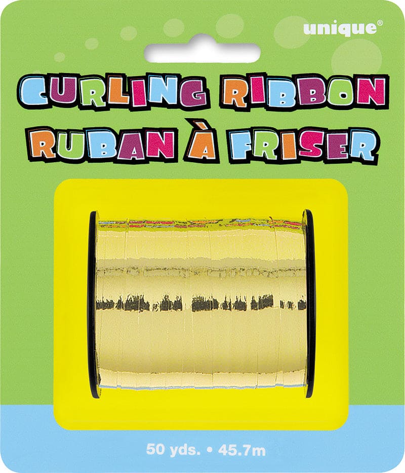 Curling Ribbon Gold 50yd