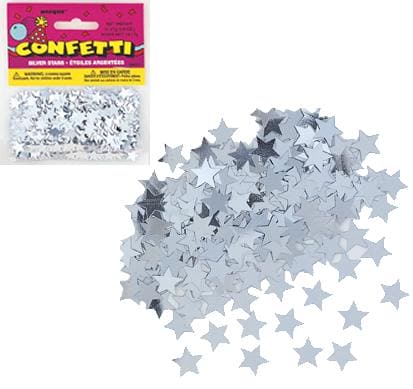 Silver Star Foil Confetti Mix