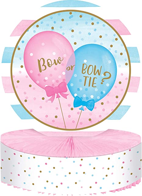 Gender Reveal Balloons Centerpiece