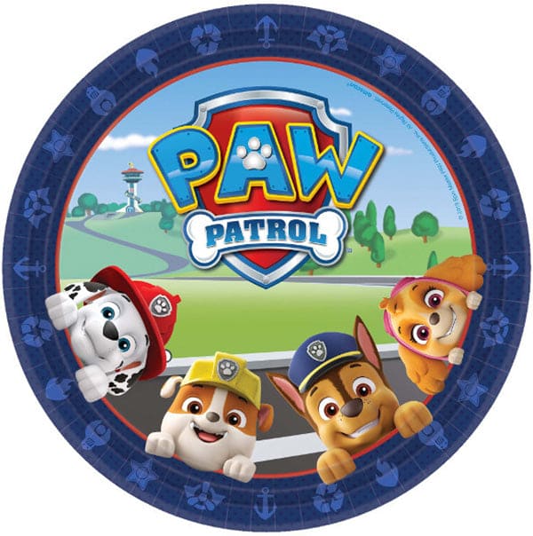 Paw Patrol Adventures 9in Round Dinner Paper Plates 8ct