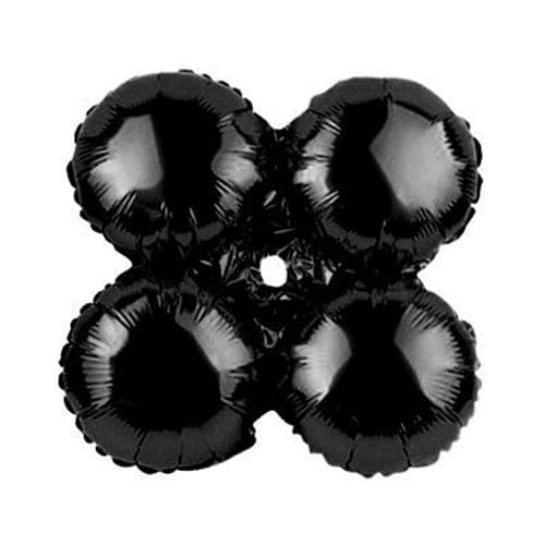 17in Quad Metallic Black Balloon