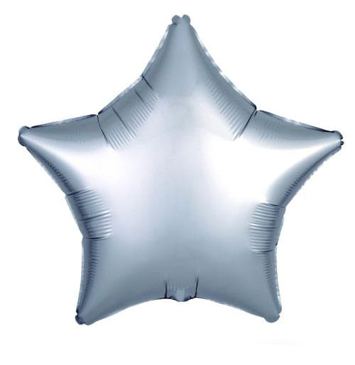 19" Star Shape Silver Chrome Balloon