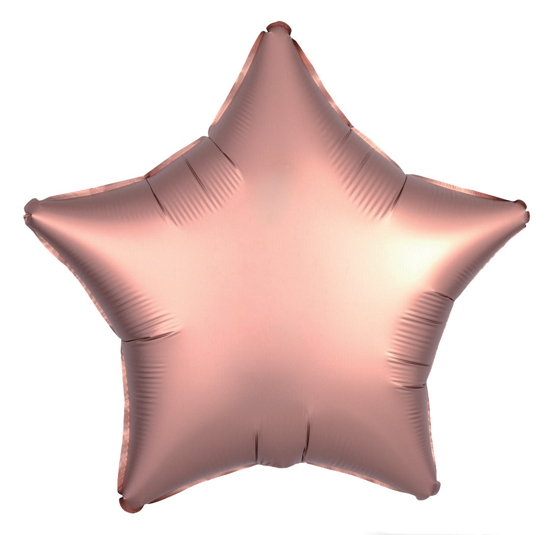 19in Star Shape Rose Gold Chrome Balloon