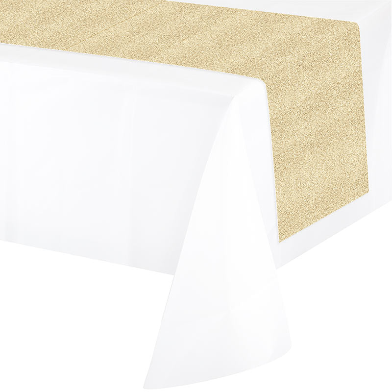 Gold Glitter 14 x 84in Table Runner