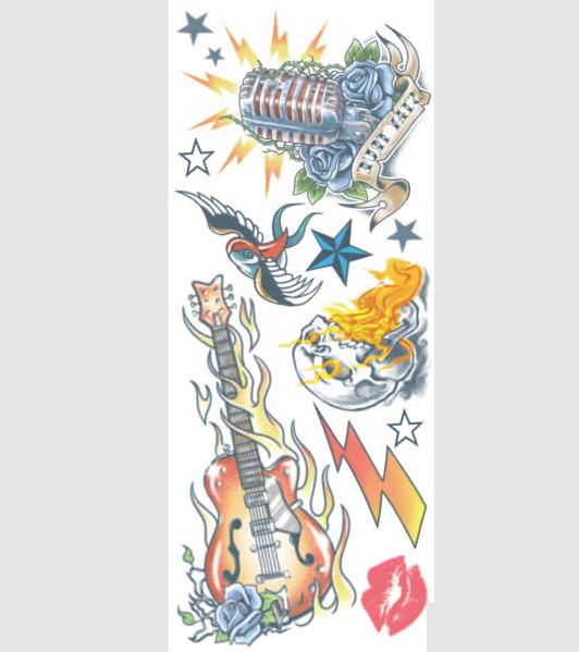 Rock Star Temporary Tattoos FX