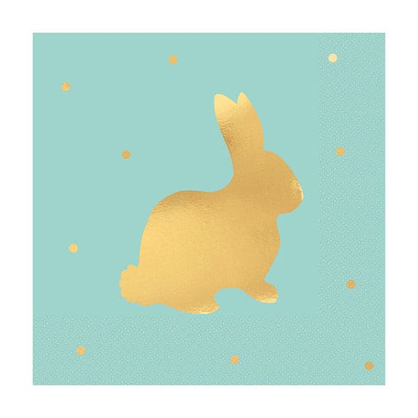 Bunny Silhouette Beverage Napkins