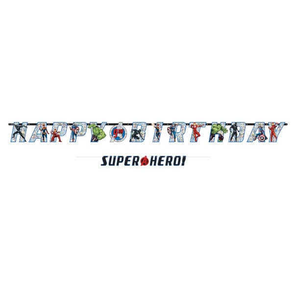 Avengers Unite Jumbo Letter Banner Kit 2 Ct