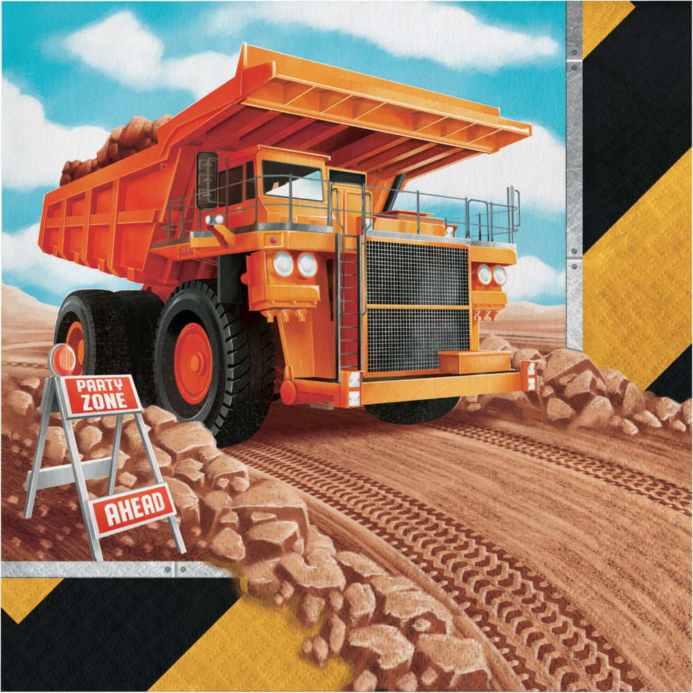 Big Dig Constrution Lunch Napkins