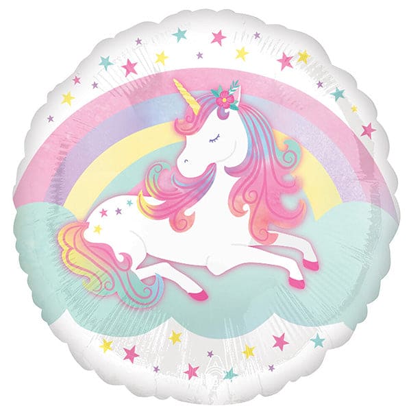 Enchanted Unicorn 18in Metallic Balloon