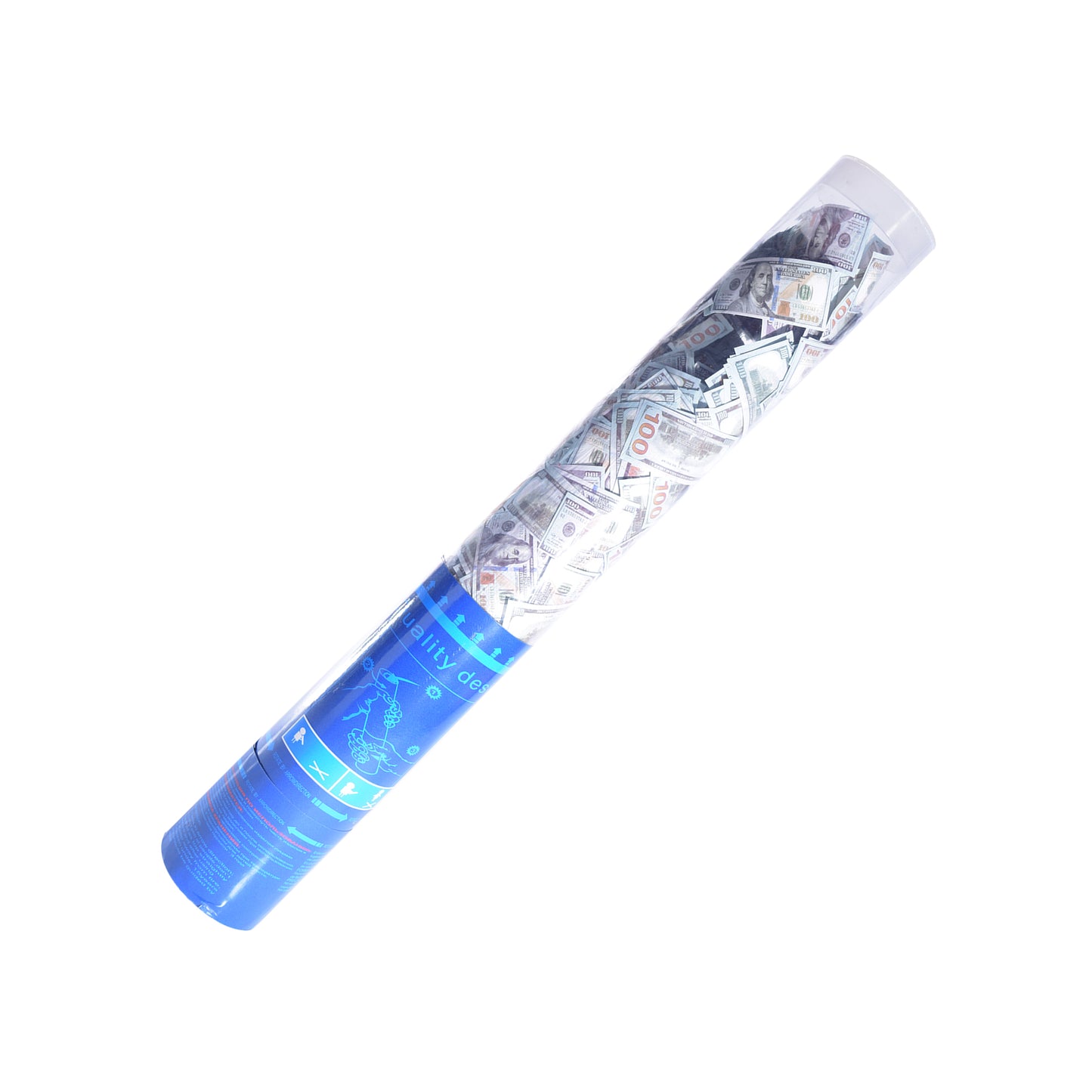 Party Popper 100 Dollar Bill Confetti Cannon 15in