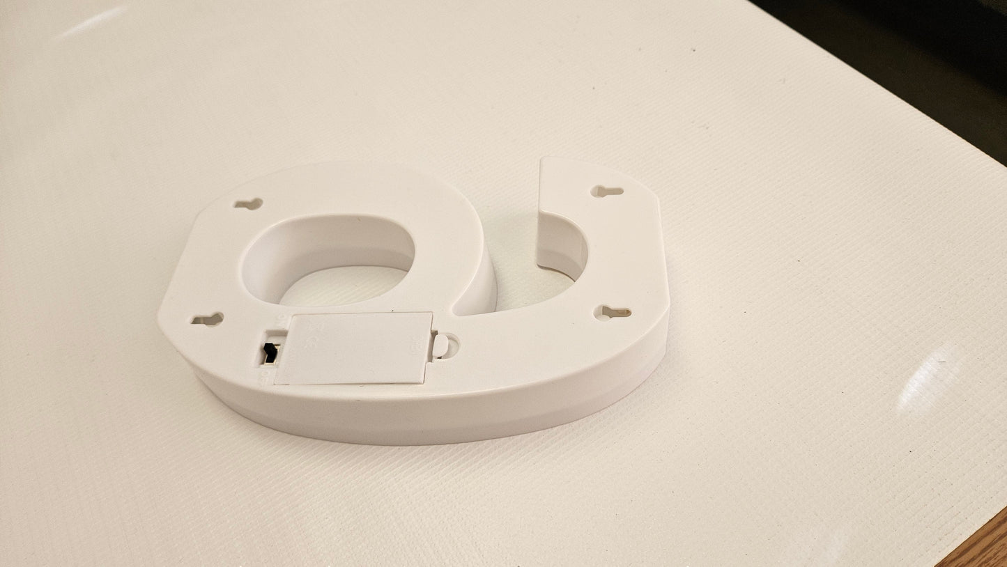 Gold 8in LED Light Number 8 Centerpiece