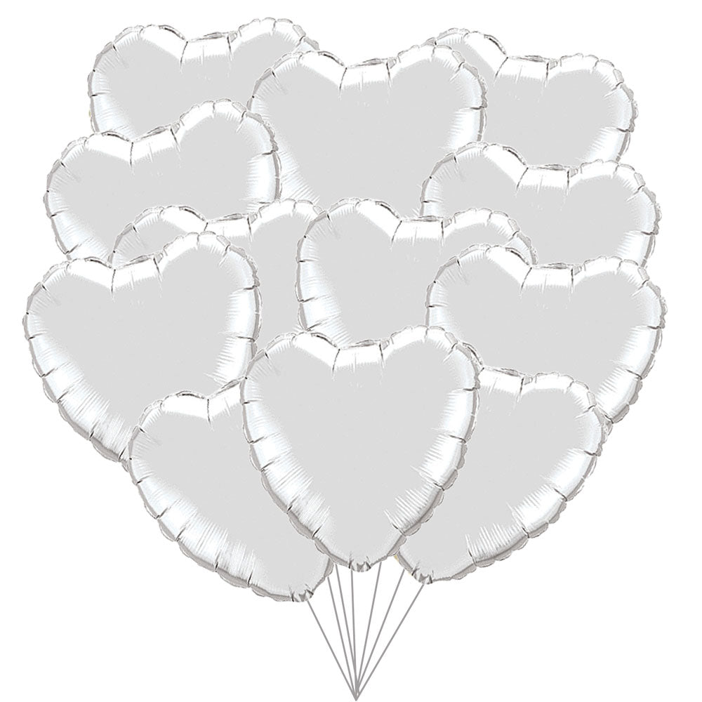 Valentine's Day Heart Balloon Bouquet 12ct