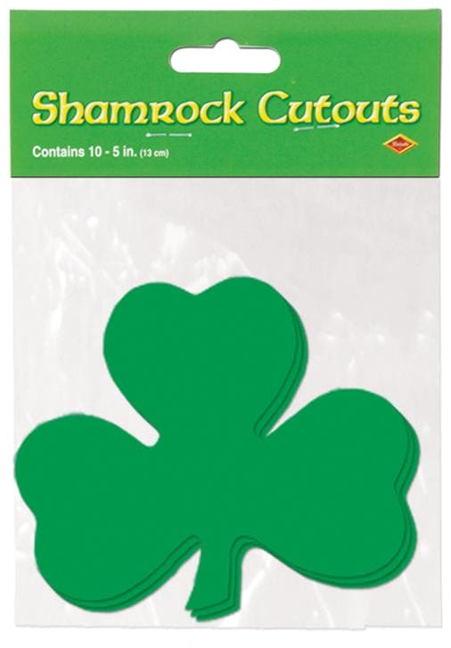St. Patrick's Day Shamrock Cutouts 10ct