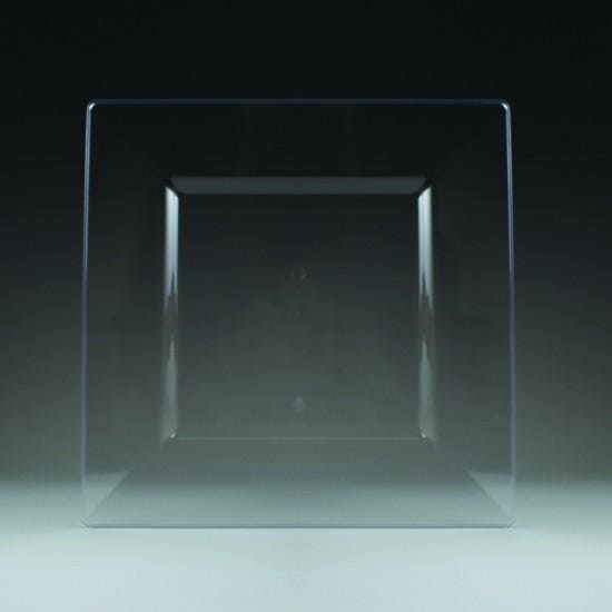 Simply Squared Clear Dinner Plates 9.5in.