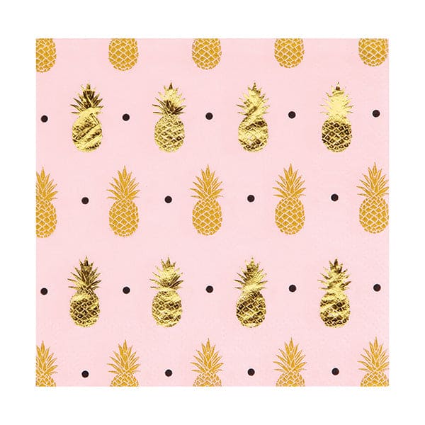 Pineapple Wedding Beverage Napkins