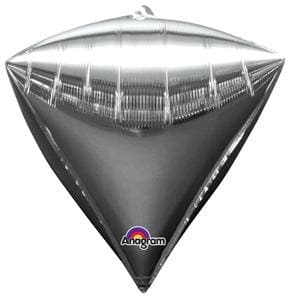 Silver Diamondz UltraShape 17in Metallic Balloon