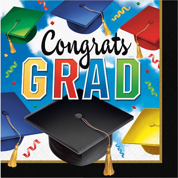 Grad Celebration Luncheon Napkins 16ct