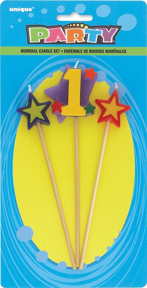 Number 1  Birthday Cake Candles