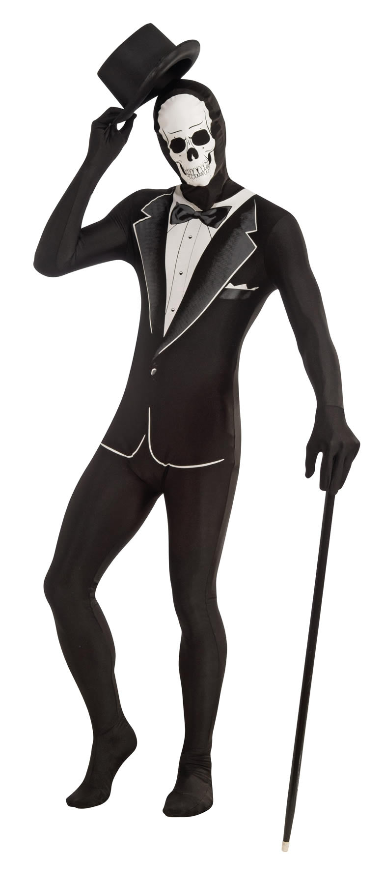Invisible Skull Tuxedo Costume Adult Suit