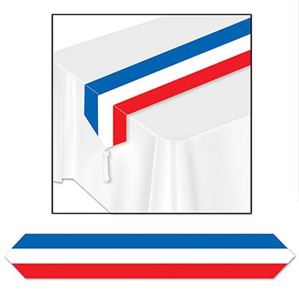 Printed Patriotic Table Runner 11in x 6ft
