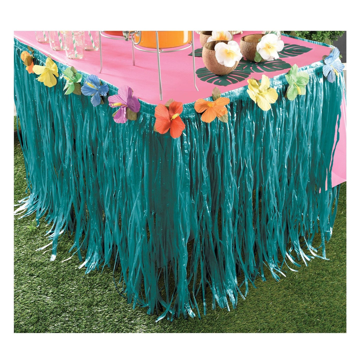 Aloha Plastic Table Skirt