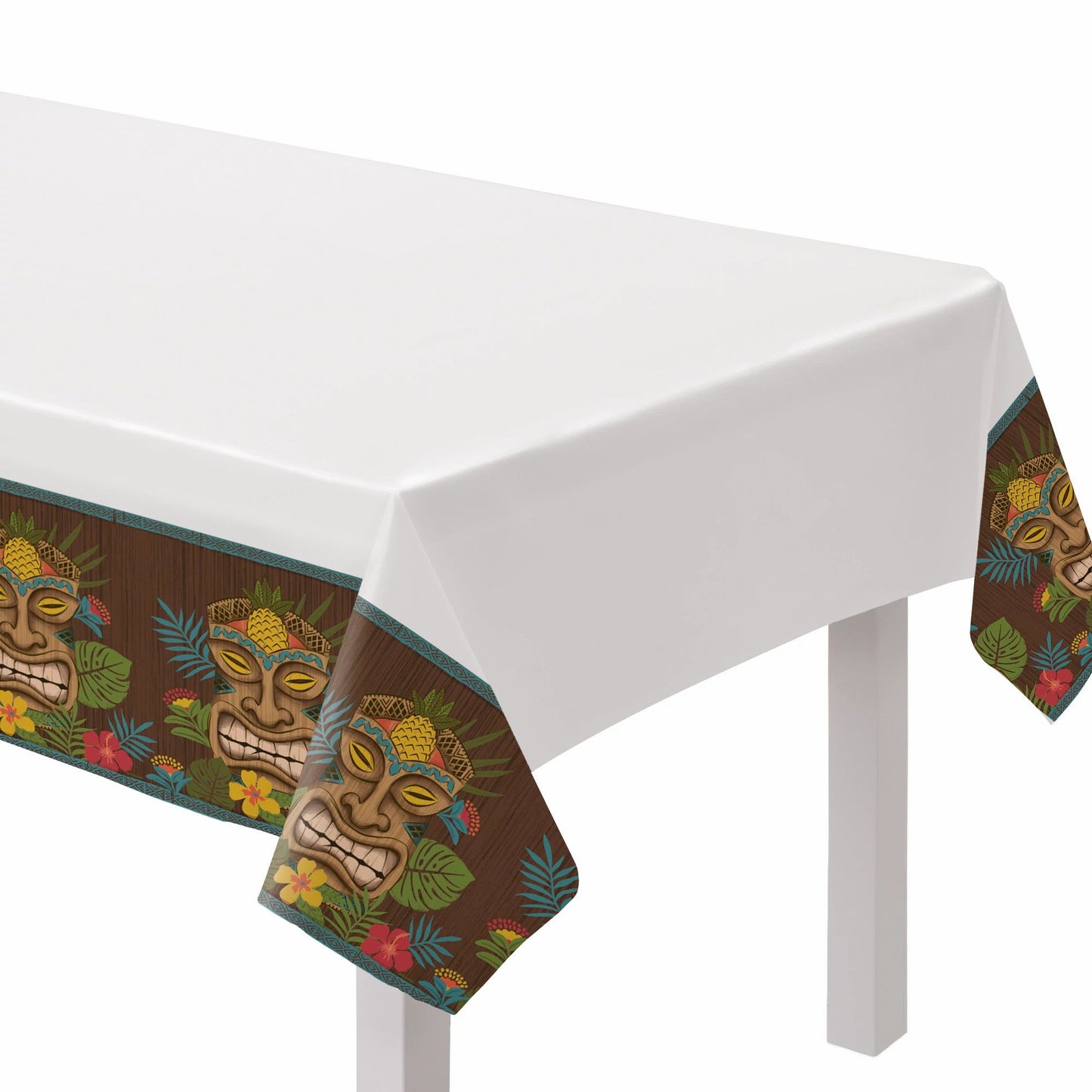 Vintage Tiki Plastic Table Cover