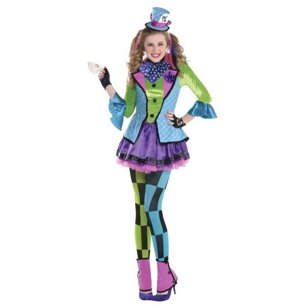 Sassy Mad Hatter Alice in Wonderland Girls Costume